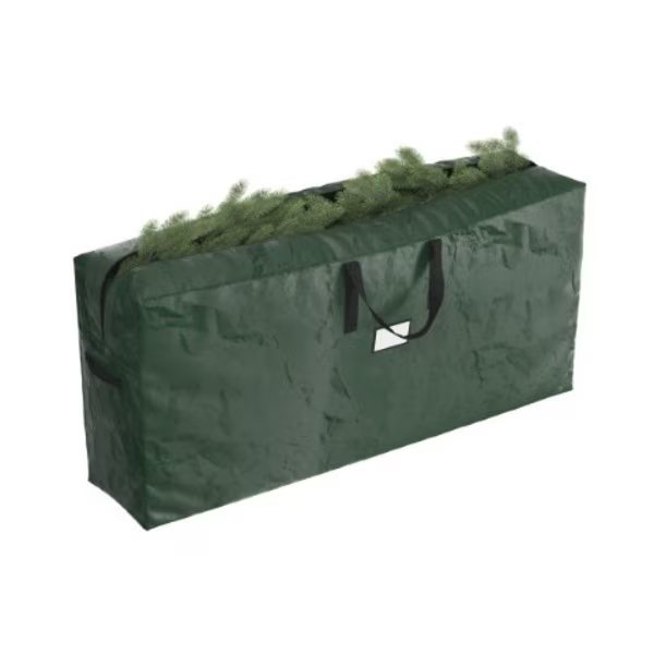 Christmas Tree Storage Bag up to 9 Foot Artificial Trees, Protects Decorations from Damage (Green), Hastings Home, Mfr#: 765889QFO